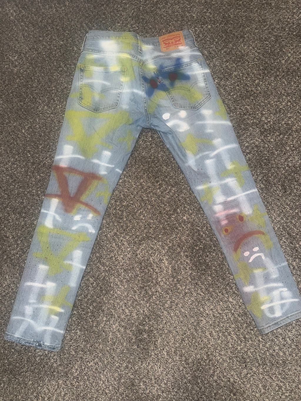 SAD BOY AESTHETIC PRINT JEANS “Levi 511s”