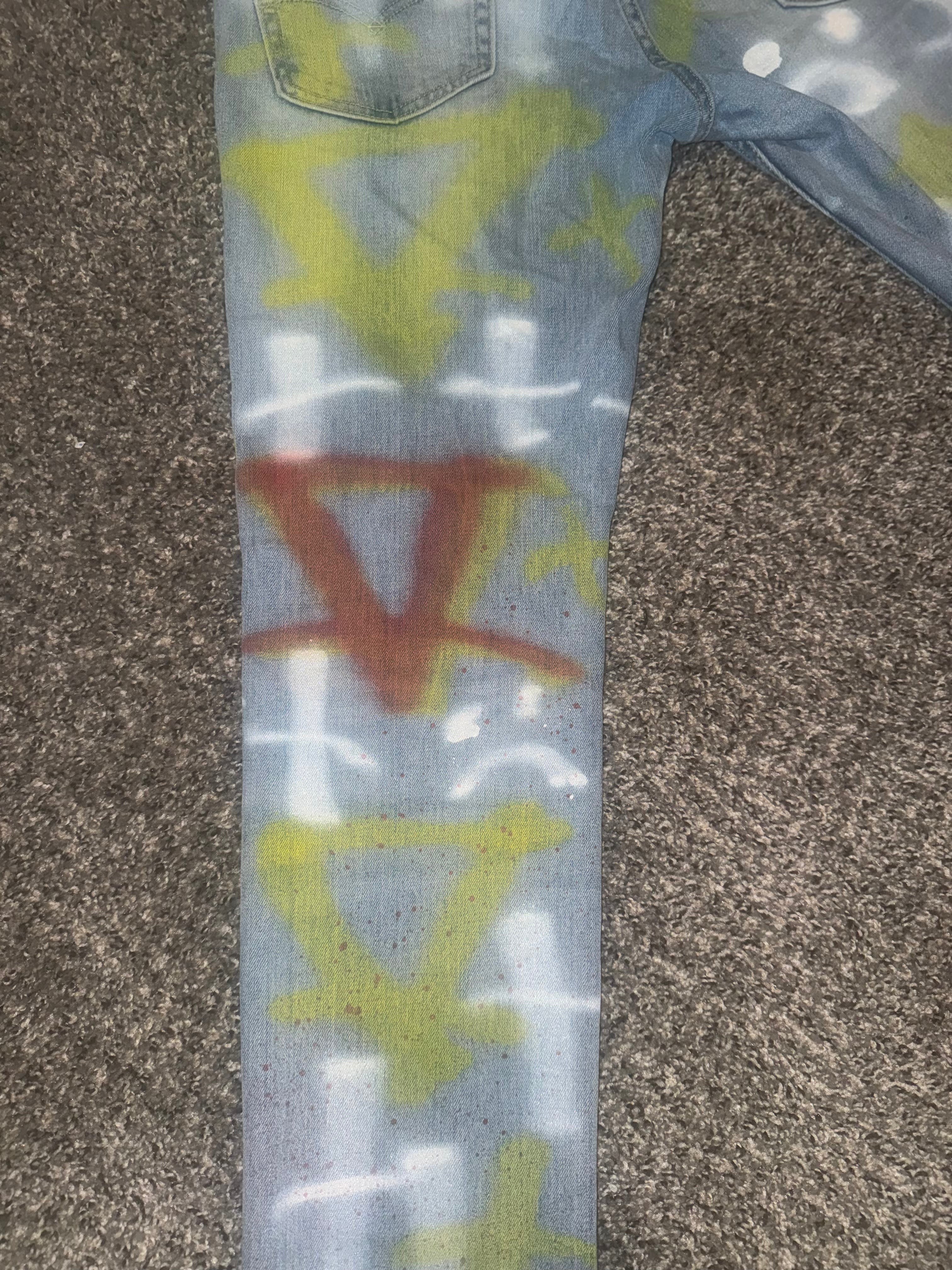 SAD BOY AESTHETIC PRINT JEANS “Levi 511s”