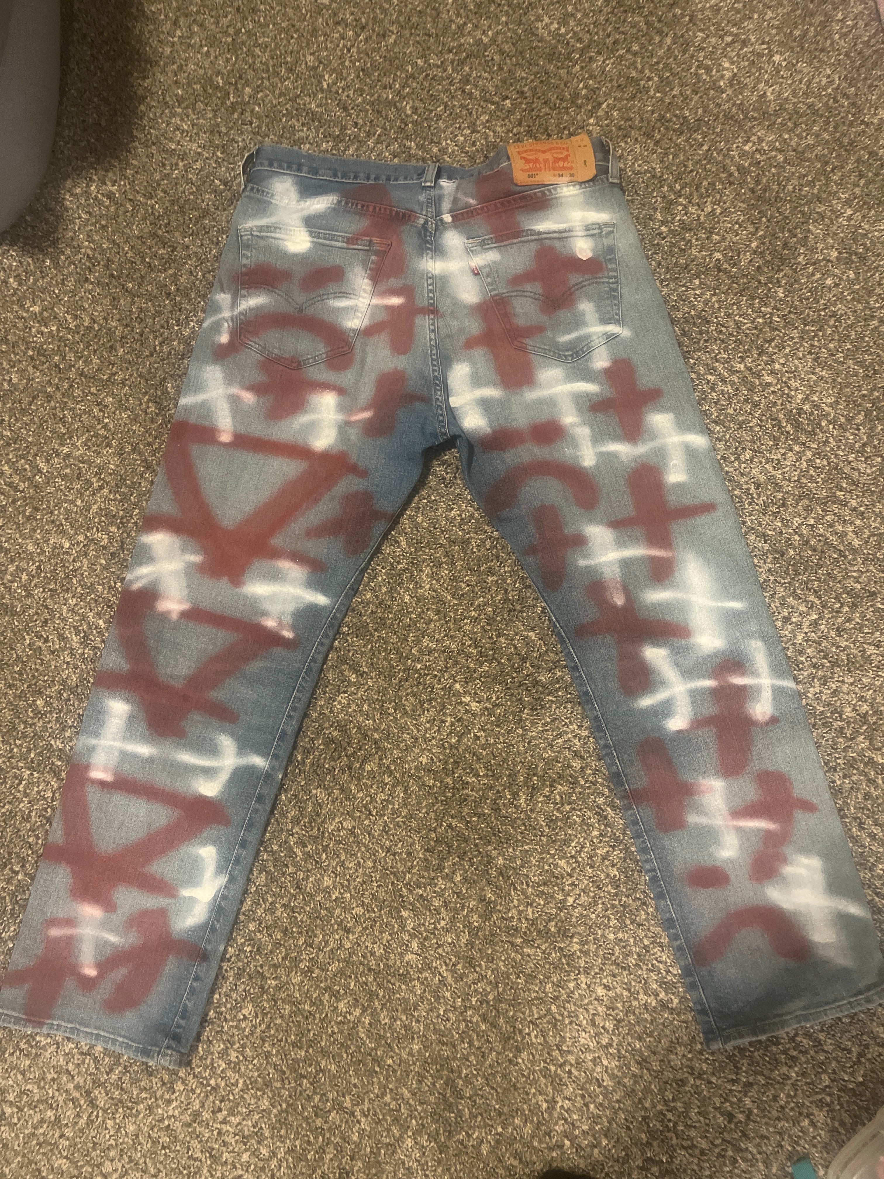 AESTHETIC PRINT JEANS  “Levi’s 501s”