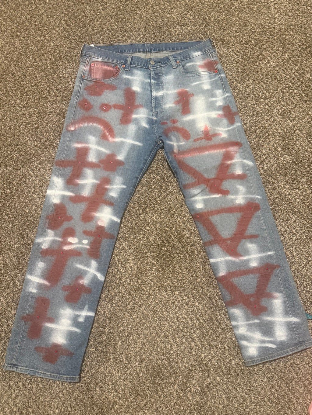 AESTHETIC PRINT JEANS  “Levi’s 501s”