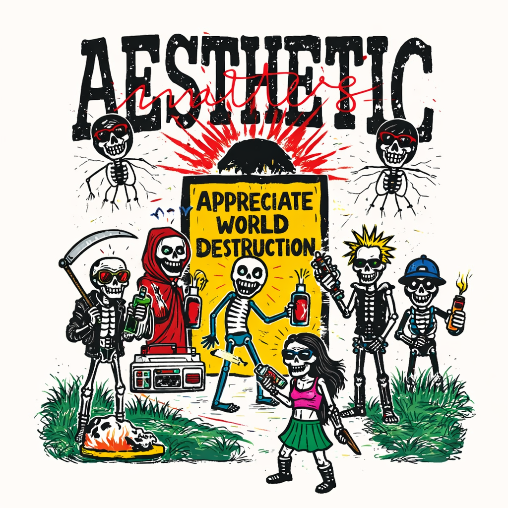 AESTHETIC “World Destruction ” graphic tee 📦🌎