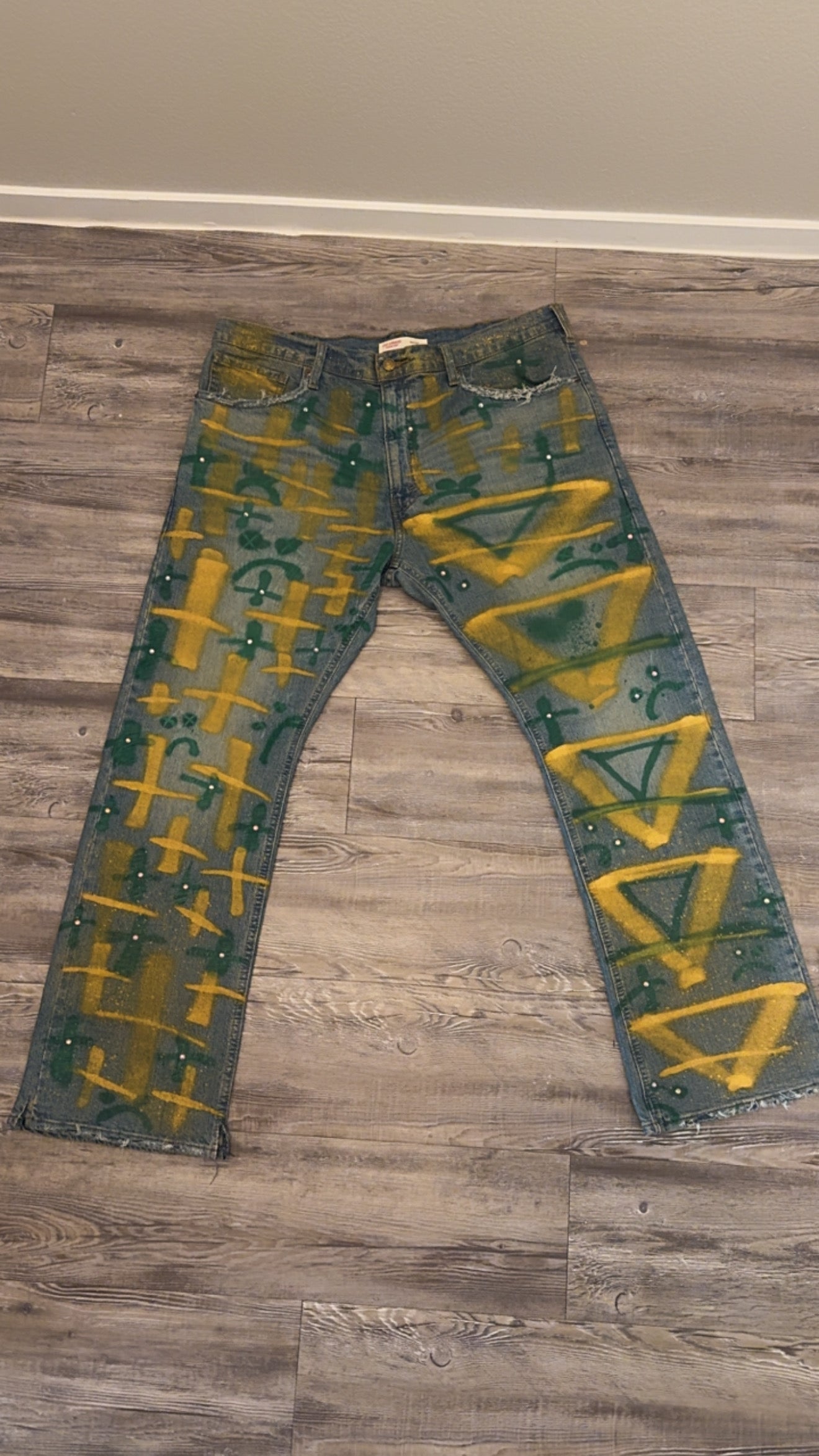 AESTHETIC “GOLD RUSH🔱” JEANS