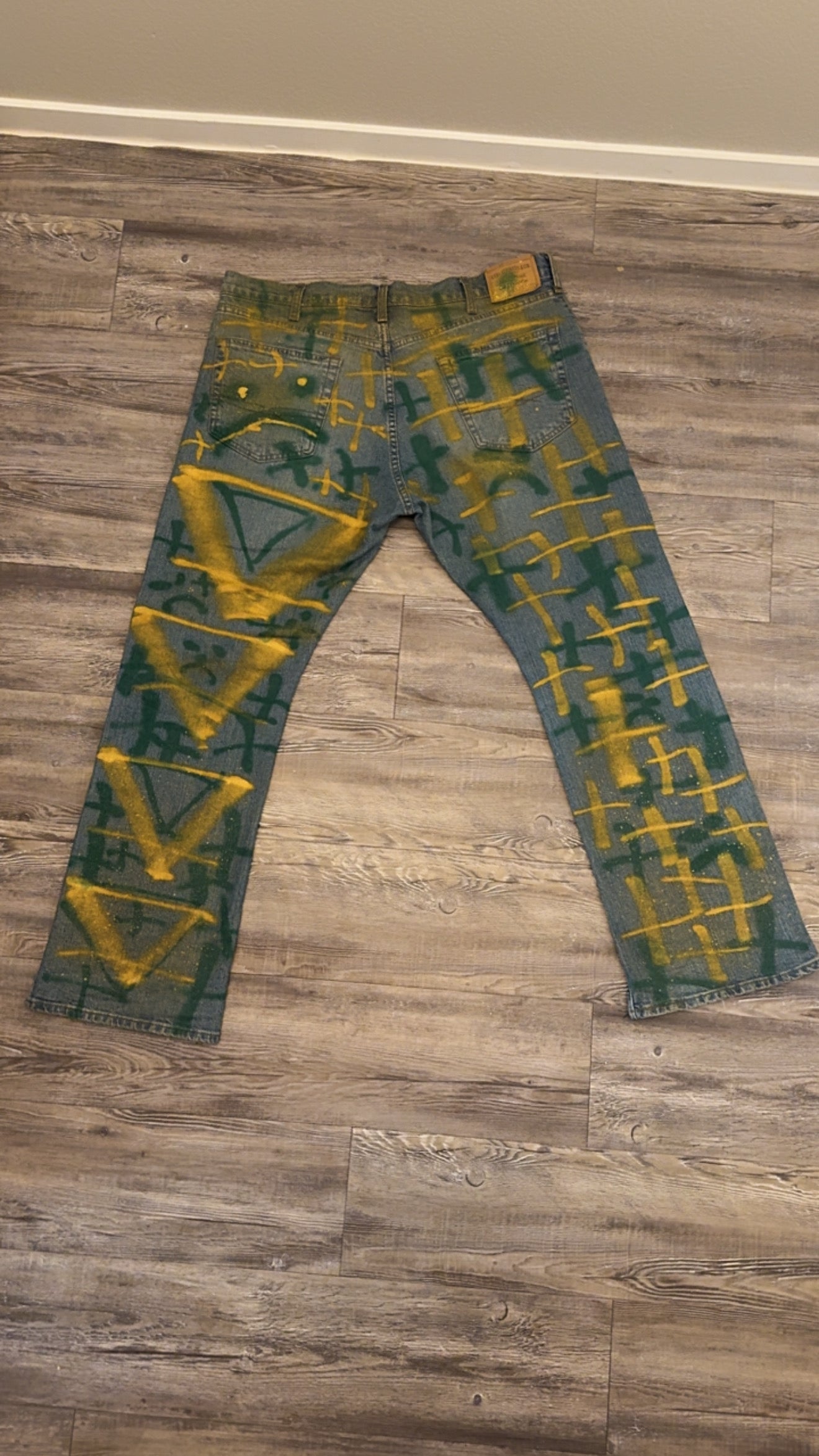 AESTHETIC “GOLD RUSH🔱” JEANS