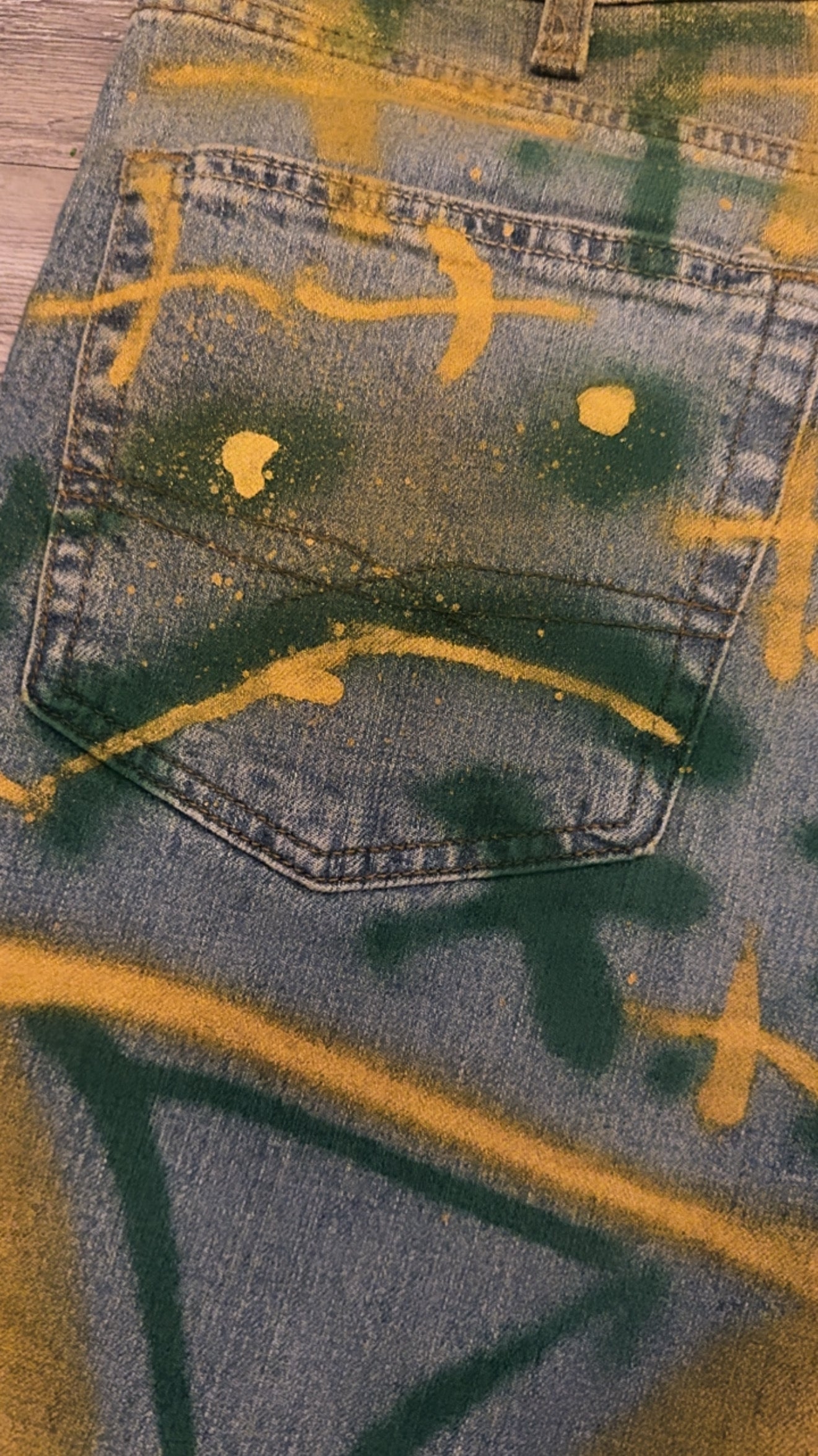 AESTHETIC “GOLD RUSH🔱” JEANS