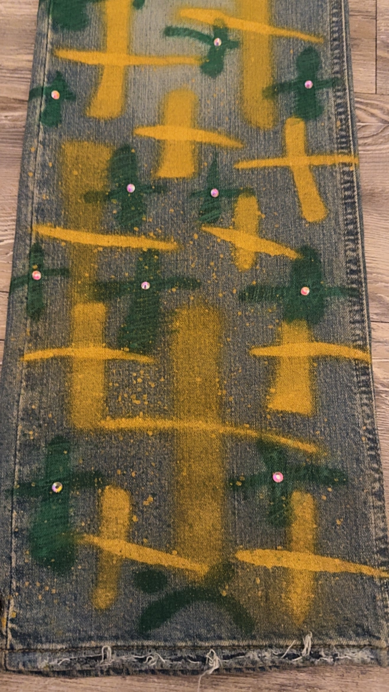 AESTHETIC “GOLD RUSH🔱” JEANS