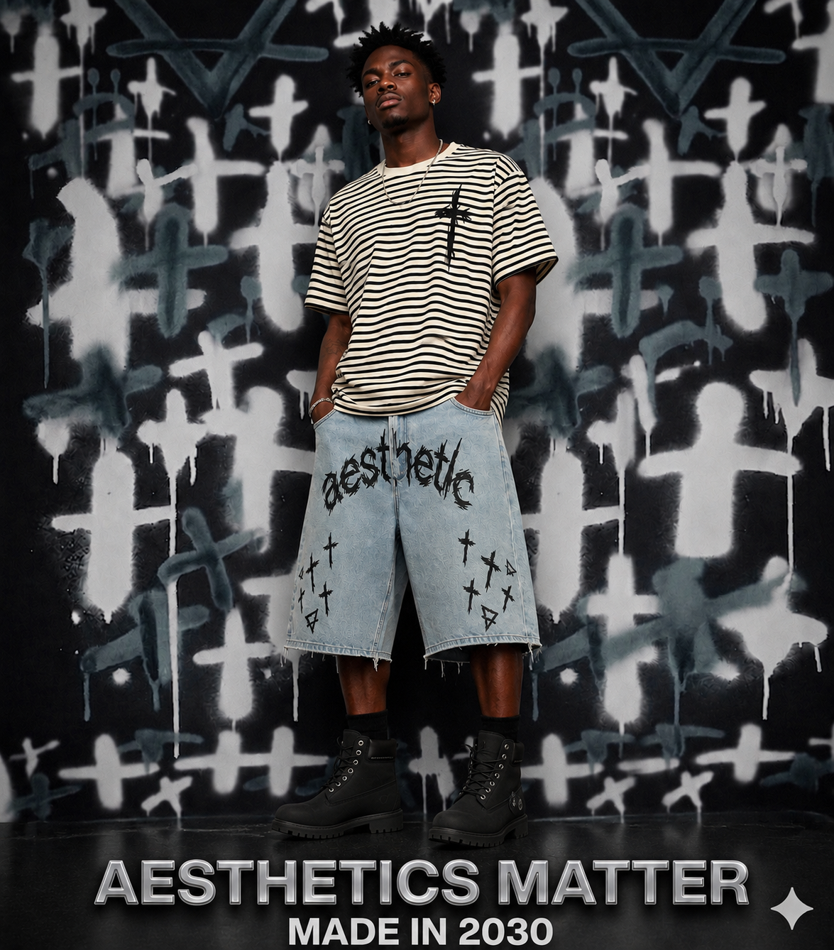 AESTHETIC PRINT JORTS